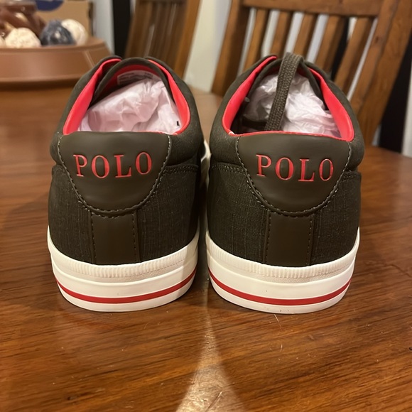 Polo Ralph Lauren Vaughn Ripstop Shoes Sneakers new deep olive Mens Sizes - Picture 8 of 12